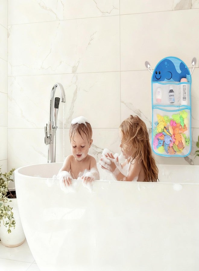Youngever Bath Toy Net, Bath Toy Organizer, Bath Toy Storage, Whale Design - Image 3
