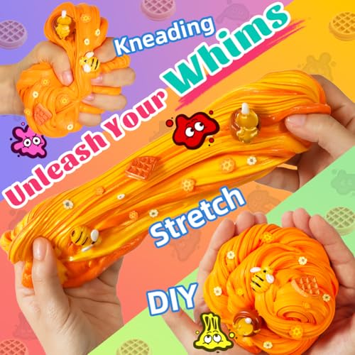 WATERELF Butter Scented Slime for Girls 1012 Big Slime for Kids Boys Party Favor Stress Relief Special Toys for Birthday Present 529 Oz BS006Honey Waffle - Image 5