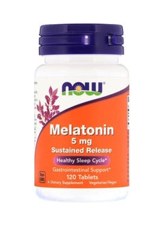 now Melatonin 5mg Dietary Supplement - 120 Tablets 
