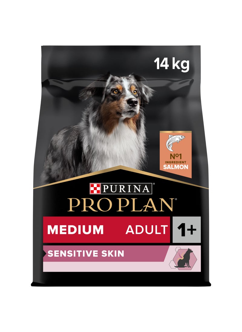 Purina Pro Plan طعام جاف للكلاب البالغة متوسطة الحجم ذو البشرة الحساسة مع السلمون - Image 1