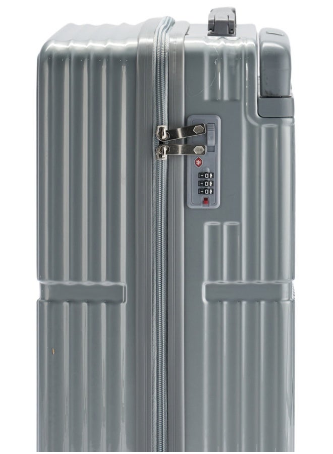 LIMRA Travel Bag From Limra Made Of PC Cabin Carry Check-In Luggage Trolley Size 20 inch Color Silver - Image 4