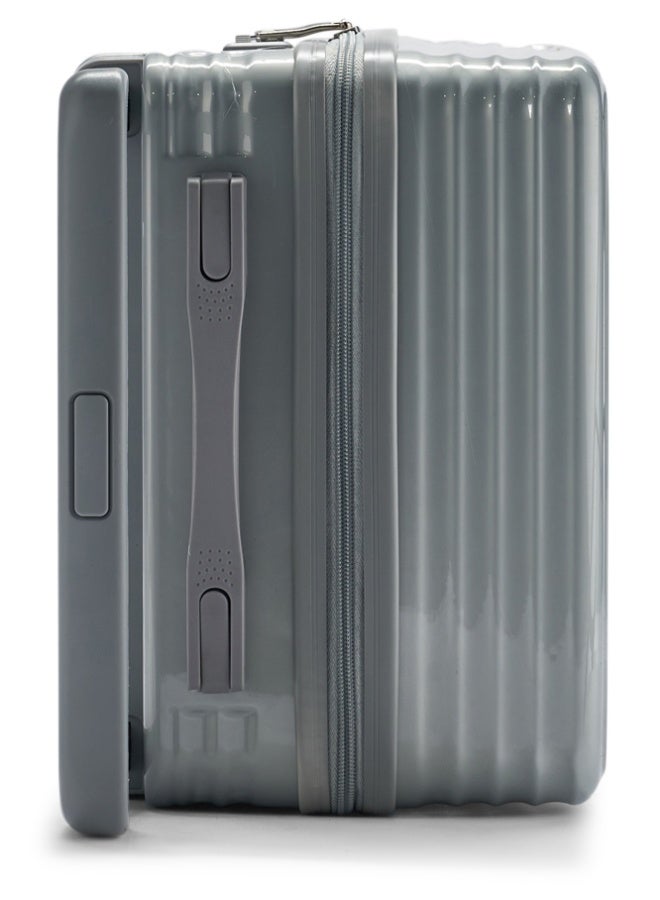 LIMRA Travel Bag From Limra Made Of PC Cabin Carry Check-In Luggage Trolley Size 20 inch Color Silver - Image 5