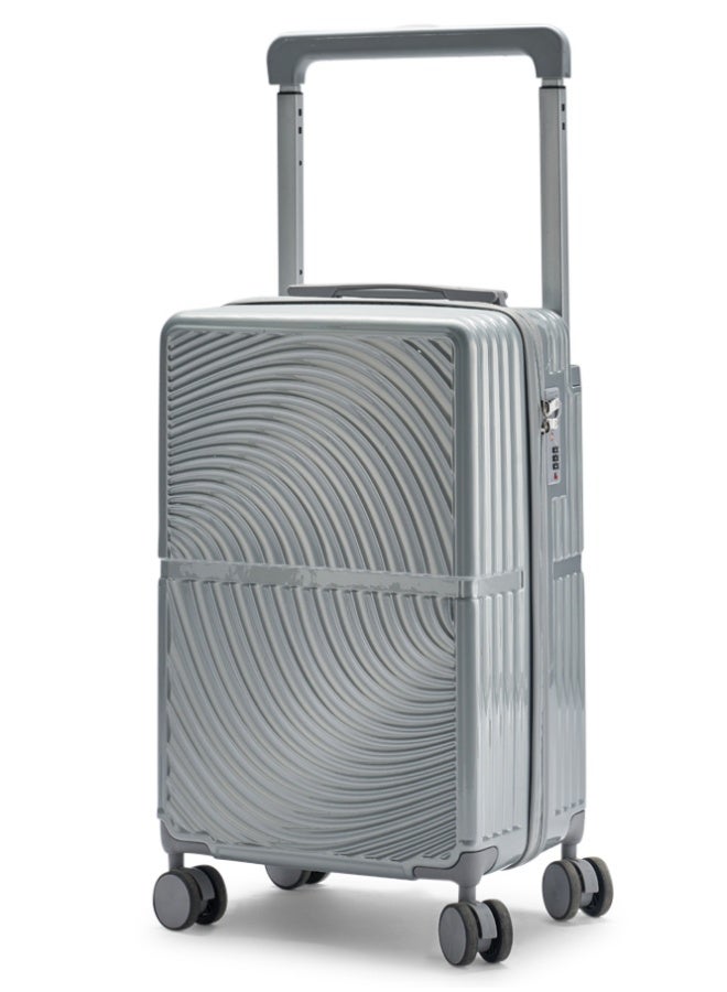 LIMRA Travel Bag From Limra Made Of PC Cabin Carry Check-In Luggage Trolley Size 20 inch Color Silver - Image 1
