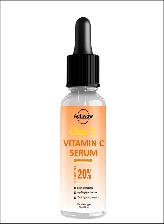 Actiwow 20% Vitamin C Serum with Ferulic Acid and Niacinamide, 30ml, Brightens Complexion, Anti-ageing, Anti-wrinkle - 30ml - Image 1