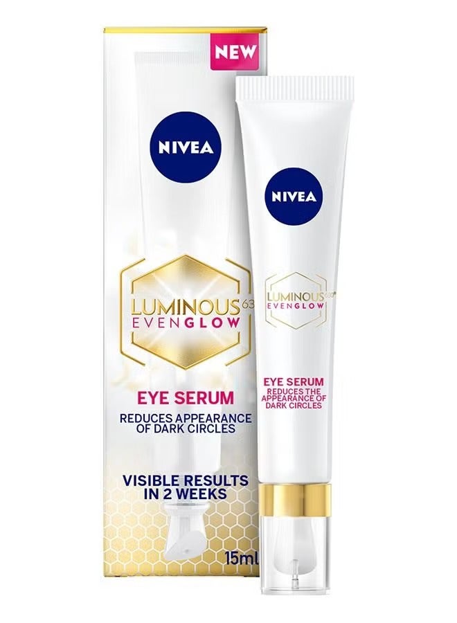 Nivea NIVEA LUMINOUS 630 EVEN GLOW Anti Dark Circles Puffy Eyes Serum 15ml  - Image 1