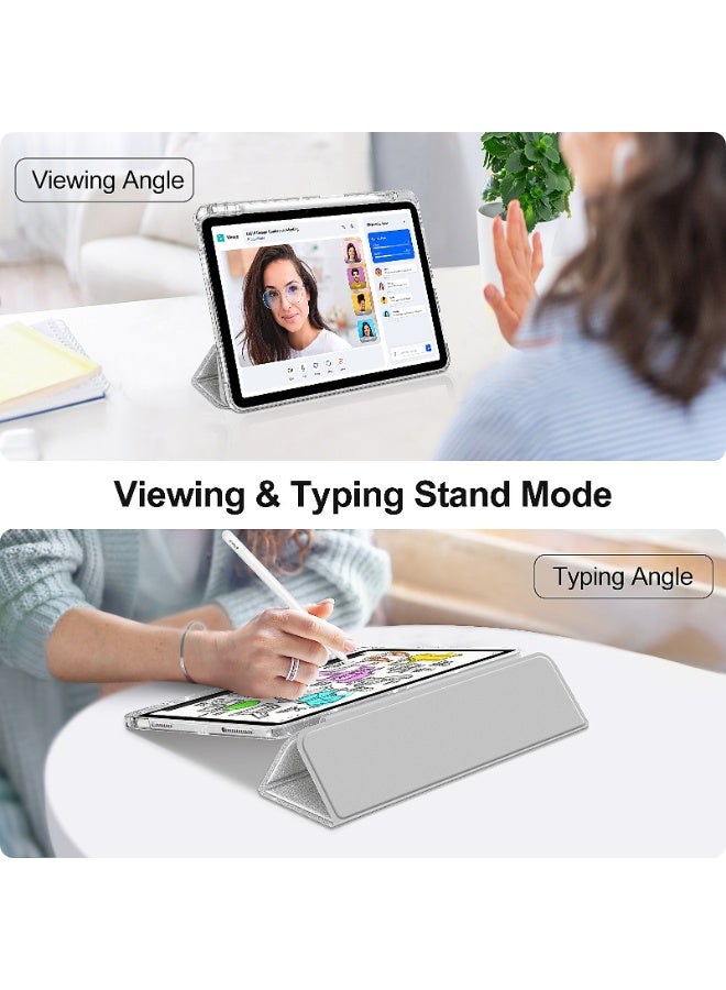 حافظة iPad مقاس 10.9 بوصة للجيل العاشر (2022) / iPad الجيل الحادي عشر A16 (2025) - غطاء نحيف مغناطيسي ثلاثي الطي مع حامل قلم رصاص، وخاصية السكون/الاستيقاظ التلقائي، وحماية خفيفة الوزن ومقاومة للصدمات - Image 4
