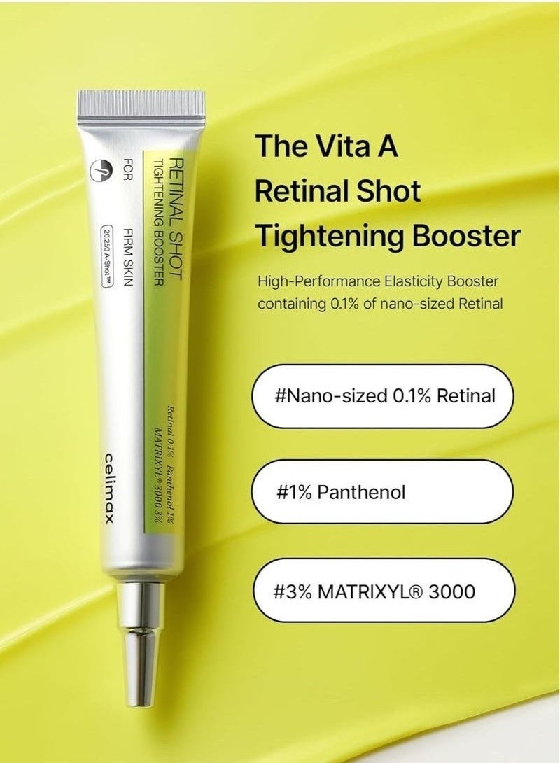 celimax The Vita A Retinal Shot Tightening Booster | with Liposomized Retinal, Matryxyl, Pore Minimizer, Wrinkles & Fine Lines, Firmer Skin, 15ml - Image 2