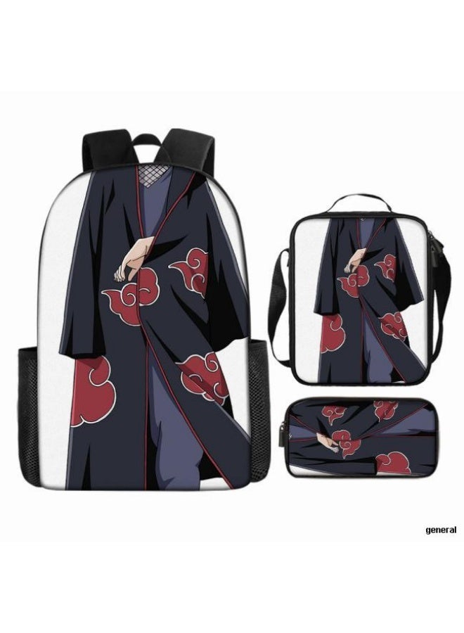 عام حقيبة ظهر مطبوعة بالرسوم المتحركة + مجموعة حقائب اليد + القلم، مجموعة حقائب عملية من ثلاث قطع (يمكن استخدام الطلاب والأطفال ونزهات الأصدقاء ورياضات تسلق الجبال وما إلى ذلك) - 98 - Image 1