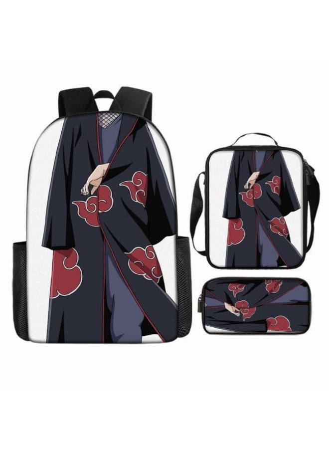 عام حقيبة ظهر مطبوعة بالرسوم المتحركة + مجموعة حقائب اليد + القلم، مجموعة حقائب عملية من ثلاث قطع (يمكن استخدام الطلاب والأطفال ونزهات الأصدقاء ورياضات تسلق الجبال وما إلى ذلك) - 98 - Image 2