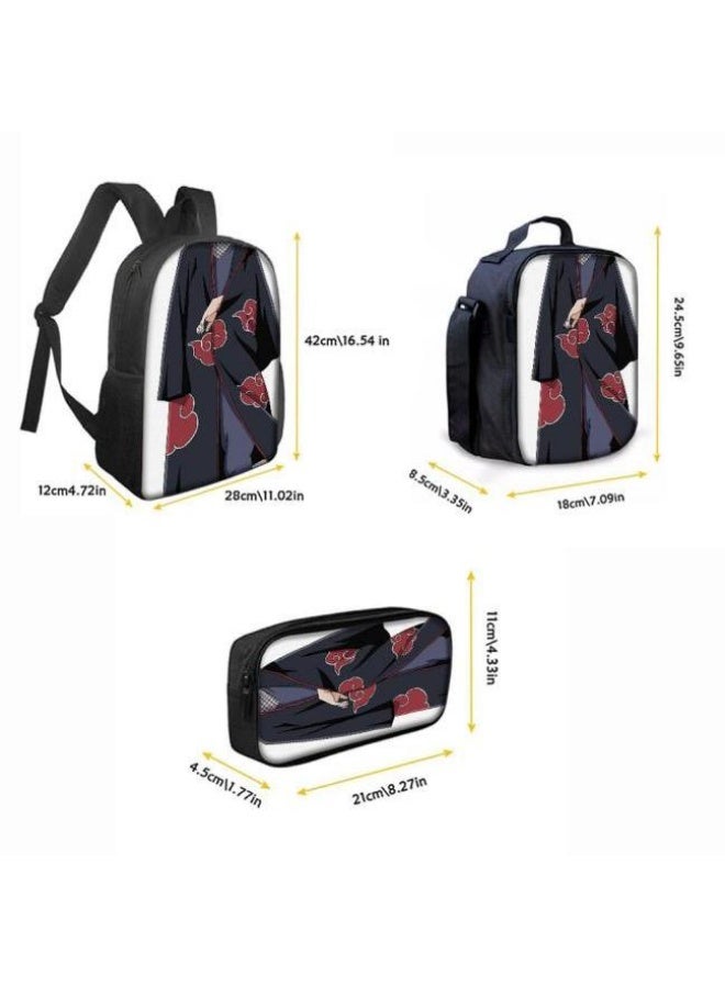 عام حقيبة ظهر مطبوعة بالرسوم المتحركة + مجموعة حقائب اليد + القلم، مجموعة حقائب عملية من ثلاث قطع (يمكن استخدام الطلاب والأطفال ونزهات الأصدقاء ورياضات تسلق الجبال وما إلى ذلك) - 98 - Image 3