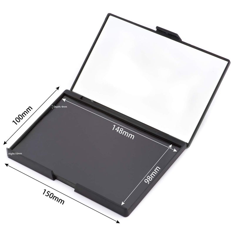 Allwon Empty Magnetic Plastic Eyeshadow Makeup Palette with 15Pcs Adhesive Empty Palette Metal Stickers for Eyeshadow Lipstick Blush Powder - Image 2