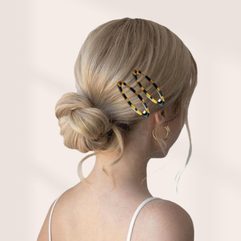 PIDOUDOU 20 Pieces Hair Clips for Thick Hair 2.8 Inch Oval Shape Black XL Hair Clips for Women Metal Snap Non-Slip Hair Grips Hair Accessories (Tortoise Shell Oval) - Image 5