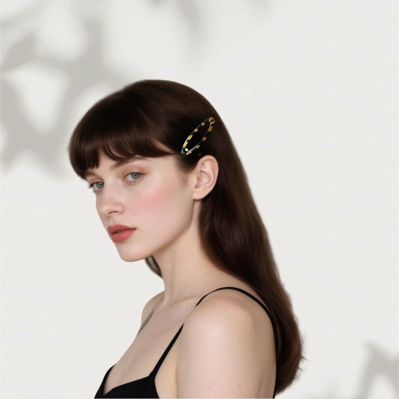 PIDOUDOU 20 Pieces Hair Clips for Thick Hair 2.8 Inch Oval Shape Black XL Hair Clips for Women Metal Snap Non-Slip Hair Grips Hair Accessories (Tortoise Shell Oval) - Image 4