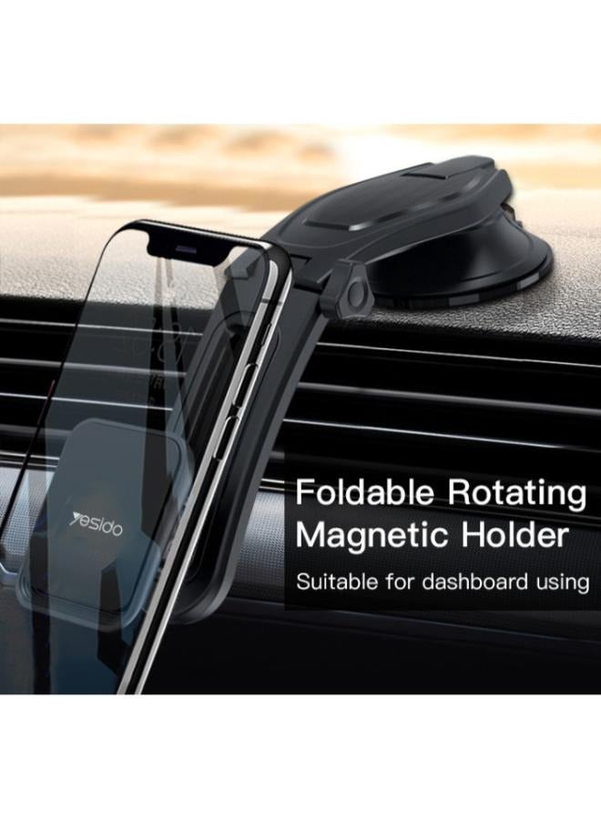Yesido C107 360 Degree Rotation Flexible Magnetic Magnet Dashboard Car Mobile Phone Holder - Image 2