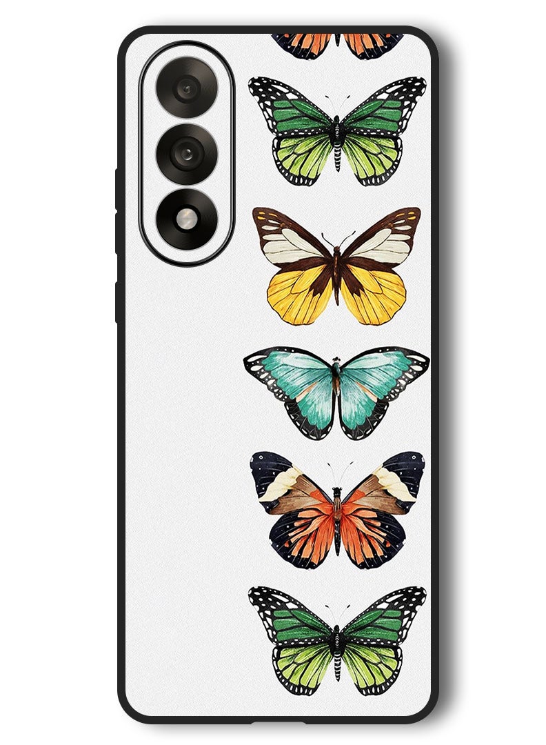 Theodor Case Compatible with OnePlus Nord 5 6.83 Inch Protection Shockproof Bumper Cover Butterflies - Image 1
