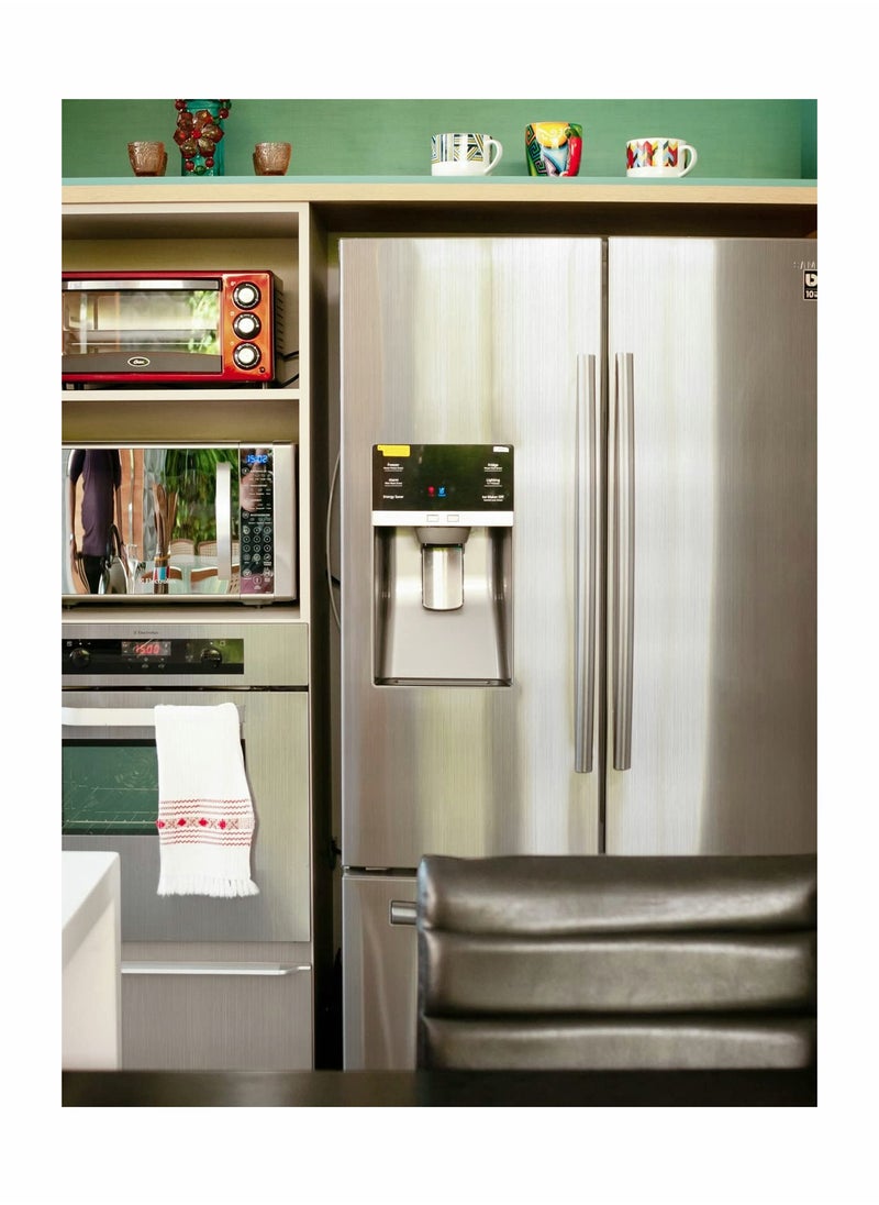 SYOSI - Silver Wallpaper Peel and Stick Wallpaper Contact Paper Silver Metallic Wallpaper Silver Metal Look Wallpaper Stainless Steel Self Adhesive Appliances Wallpaper DIY Cabinets Liner Decor - Image 1