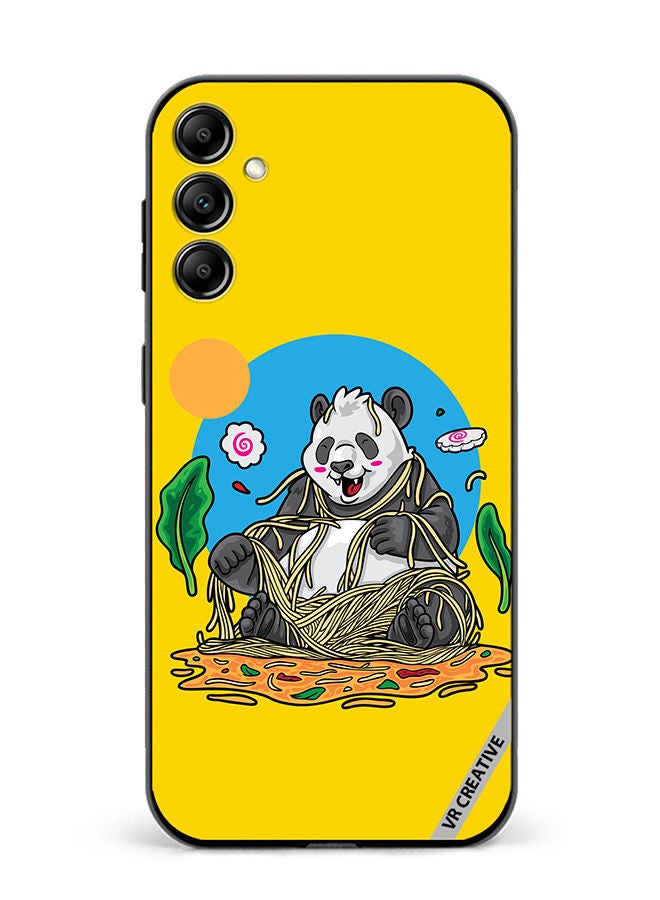 VR CREATIVE Protective Case Cover For Samsung Galaxy A54 Panda Eating Noodles Design Multicolour - Image 1