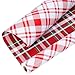 LaRibbons Reversible Christmas Wrapping Paper Roll Classic Red White Tartan Plaid Gift Wrap for Christmas Holiday Winter Party 17 Inch x 33 Feet - Image 1