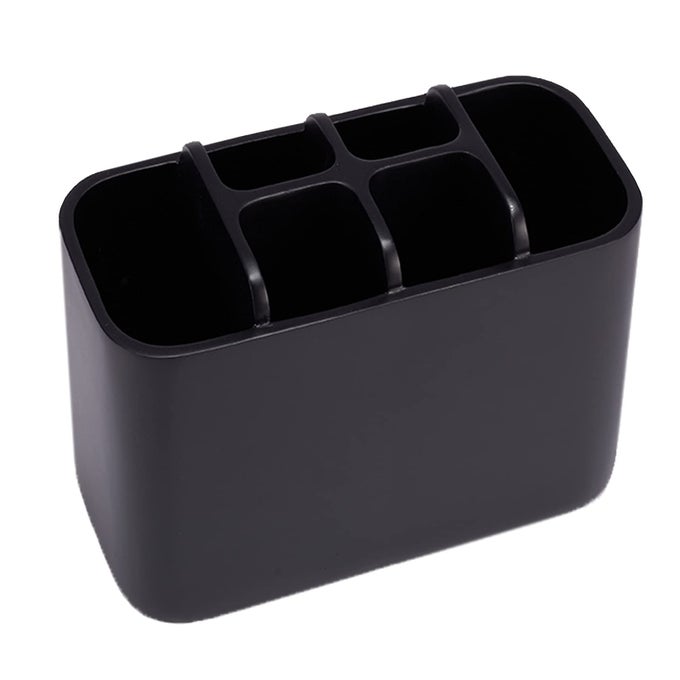 TOOTHBRUSH HOLDER BATHROOM TOOTHBRUSH TOOTHPASTE ORGANIZER TOOTH BRUSH HOLDER MAKEUP BRUSHES HOLDER RESIN BLACK