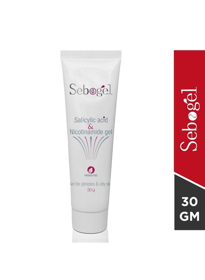 Sebogel Salicylic Acid & Nicotinamide Gel For Pimples And Oily Skin 30Gm Pack Of 2 - Image 2