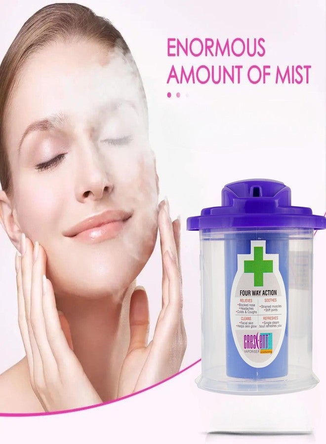 كريسنت جهاز بخار كريسنت إيكونومي برو لعلاج البرد والسعال | جهاز بخار للوجه | جهاز استنشاق بالبخار | مؤشر ضوئي | برتقالي | عبوة من قطعة واحدة - Image 5