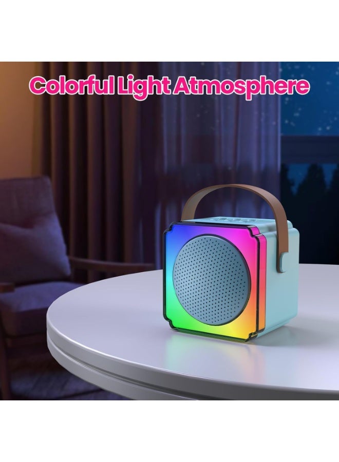 ROCK LIGHT S116 Wireless Karaoke Speaker Set, RGB Ambient Light, DSP Chip, HIFI Sound Quality, 3D Surround (Blue) - Image 4