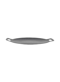 DELCASA Delcasa 34 cm Deep Tawa- DC3405/ with Granite Non-Stick Coating and Double Handle, for Roti, Chapatti, Dosa, Tortilla, Crepe, Pancake, etc./ Multi-Purpose Flat Skillet Pan, Compatible with Induction, Hotplate, Halogen, Ceramic Gas Types/ Black  - Image 2