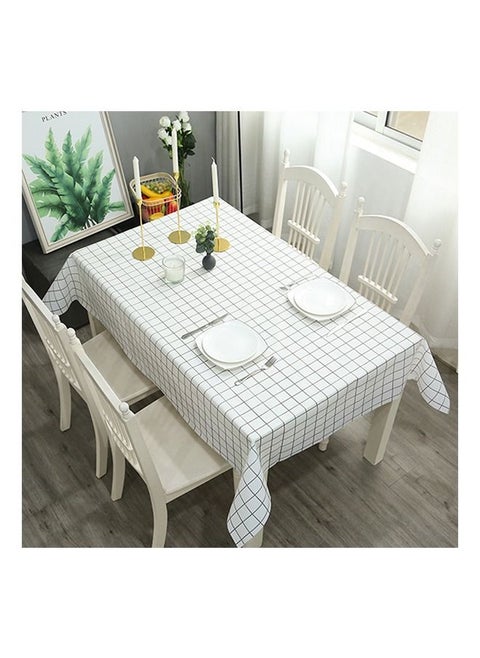 Wipeable Tablecloth PVC Plastic Wipe Clean Waterproof Rectangular Table Cover Protector for Kitchen Picnic Outdoor Indoor