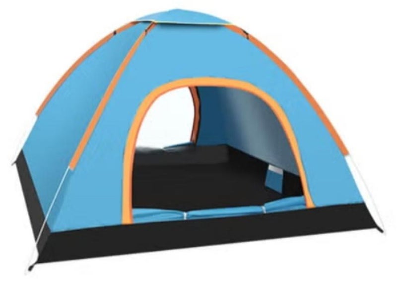 خيمة تخييم أوتوماتيكية منبثقة، خيمة محمولة فورية منبثقة مثالية للتخييم، خيمة ظهر خفيفة الوزن ومقاومة للماء، يتم إعدادها في ثوانٍ، 200 × 150 × 100 سم - Image 1