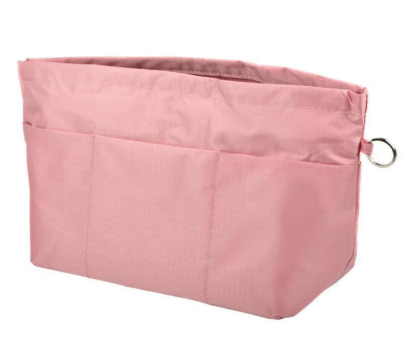 Vercord Purse Organizer Insert Bag Tote Handbags Pocketbook Inserts Organizers Zipper 11 Pockets Pale Pink Large - Image 1