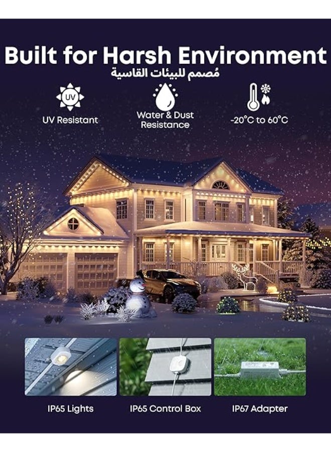 إيوفي أضواء عيد الميلاد الذكية في الهواء الطلق، يوميا وعطلة، - Image 3