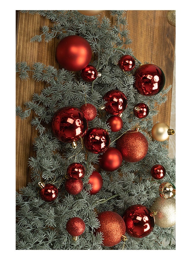 24Pcs Christmas Ball Ornaments, 4CM Christmas Tree Hanging Ornaments, Christmas Tree Decorations Balls for Xmas Trees Decor Holiday Party Wedding - Image 3