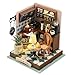 Kisoy DIY Miniature House Kit Tiny House Building Kit with Furniture and LED Light for Adults and Teens DIY Mini House Craft Kit DecorationsGifts for Family and Friends Meet Cafe - Image 2