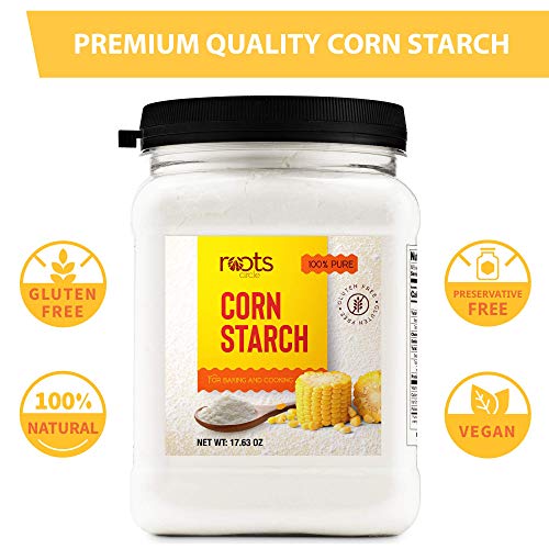 Roots Circle 100% Pure Corn Starch | 2 [17oz] Airtight Containers | All Natural Thickener for Soups, Stews, Gravy, Baking Pies, Puddings & Cakes | Gluten-Free, Non-GMO, Vegan, Kosher, Food-Grade - Image 5