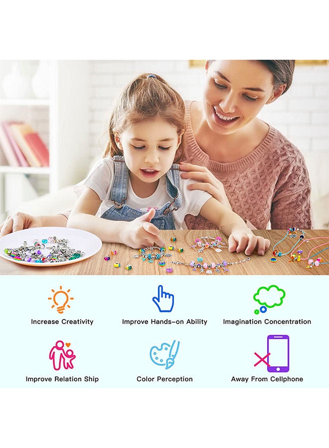YelaJoy 138 Girls' Bracelet Making Set Children's Jewelry Making Set Children's Diy Jewelry Gift Set  - Image 2