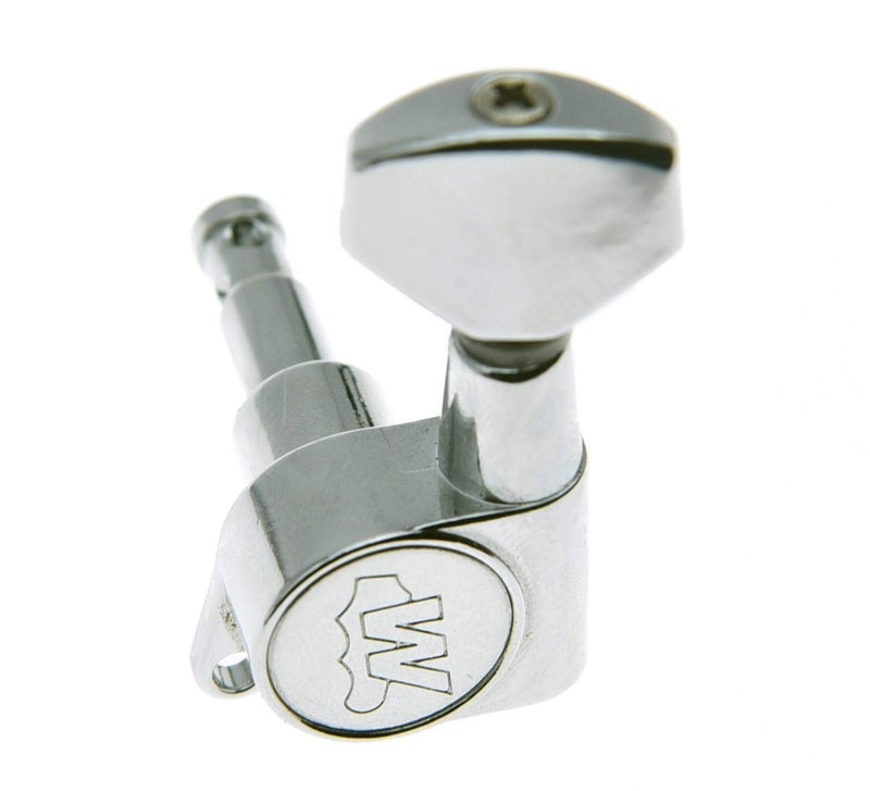 Wilkinson Left Handed EZ-LOK Post Guitar Tuning Keys Lefty Guitar Tuners Machine Heads Chrome - Image 5
