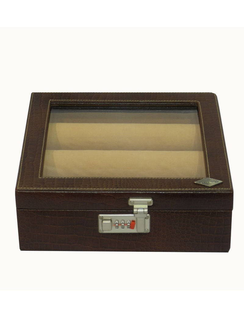 LAVERI LEATHER Laveri Genuine Leather Bracelet Jewelry Box with 3 Removable Rolls - Holder Stores Bracelets, Bangles & Watches Bangle Vanity Box REMOVABLE Vanity Box Removable Vanity Box - Image 5