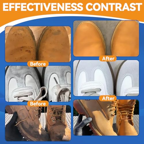 Balldanlu Suede and Nubuck Cleaner, 6.76 Oz Suede Shoe Cleaner with Brush and Towel, No-Rinse Foam Shoe Cleaner Kit for Leather, Boots, Knit, Canvas, Nubuck, Fabric, Tennis - Image 3