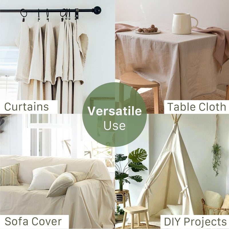 Salt Earth Canvas Drop Cloth 1Pc, Reusable Paint Drop Cloth, 100% Recycled Cotton Canvas Tarp Cover for Painter, Furniture, Floor Protection, All Purpose Painters Dropcloth for Christmas DIY (6x9 FT) - Image 4