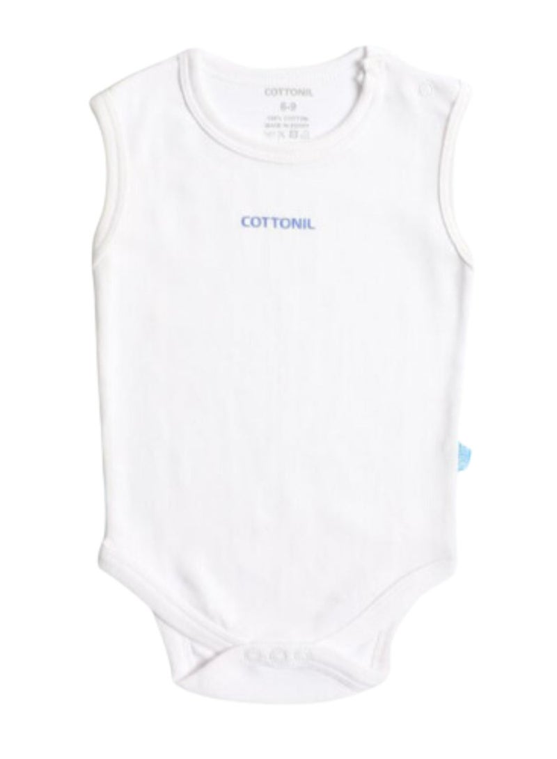 كوتونيل قطونيل باك يحتوي علي 3 قطع سالوبت قطن 100% كت ابيض للبيبي - Image 4