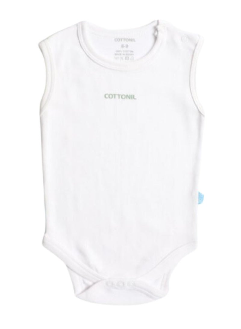 كوتونيل قطونيل باك يحتوي علي 3 قطع سالوبت قطن 100% كت ابيض للبيبي - Image 5