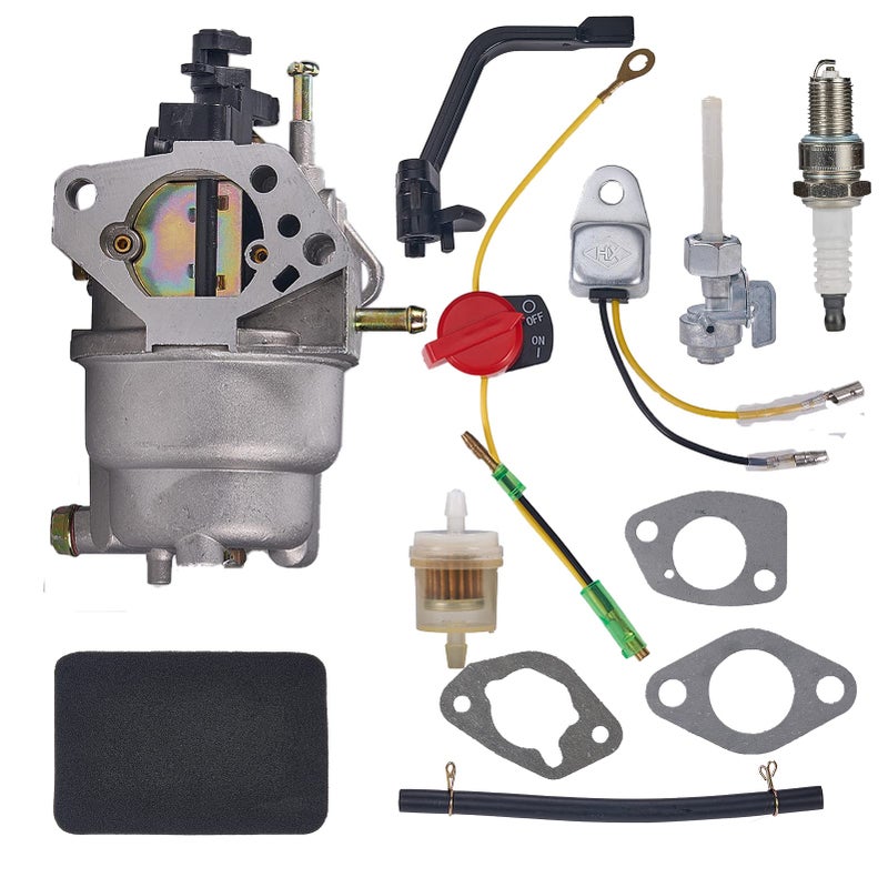 Mikatesi GP5500 0J58620157 Carburetor for Generac GP5000 GP5500 GP6500 GP6500E GP7500E 0J58620157 5KW 5.5KW 6.5KW 389cc 8125W 188F 190F Portable Generator 0G8442A111 Carb - Image 1