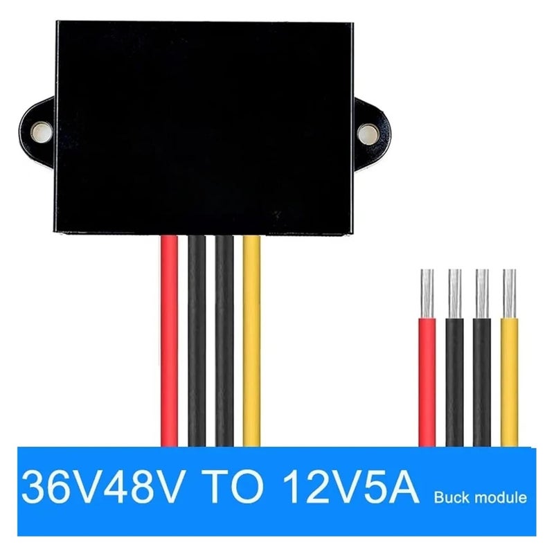 36V 48V To 12V 5A DC DC Step Down Converter Buck Voltage Regulator ABS Shell - Image 2