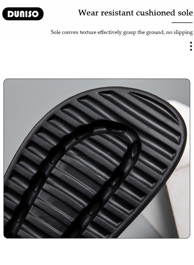 DUNISO Fashion Summer Slides Sandal for Men Outdoor Hiking Sandals Closed, Non-Slip Beach Sandal Platform Sandals Comfort Lightweight Ultra Cushion EVA Slippers(Size 42)  - Image 5