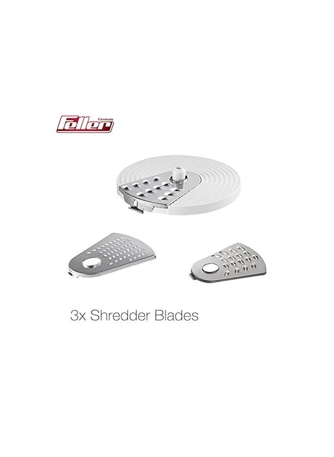 IAF Germany 700W Multi-functional Food Processor with 9 Blades, 1.8L Blender, Citrus Juicer, French Fry Disk, Dough Maker Blade, Emulsify Disk, Spatula, FPB200, 2Y Guarantee-UAE Version (White) - Image 2