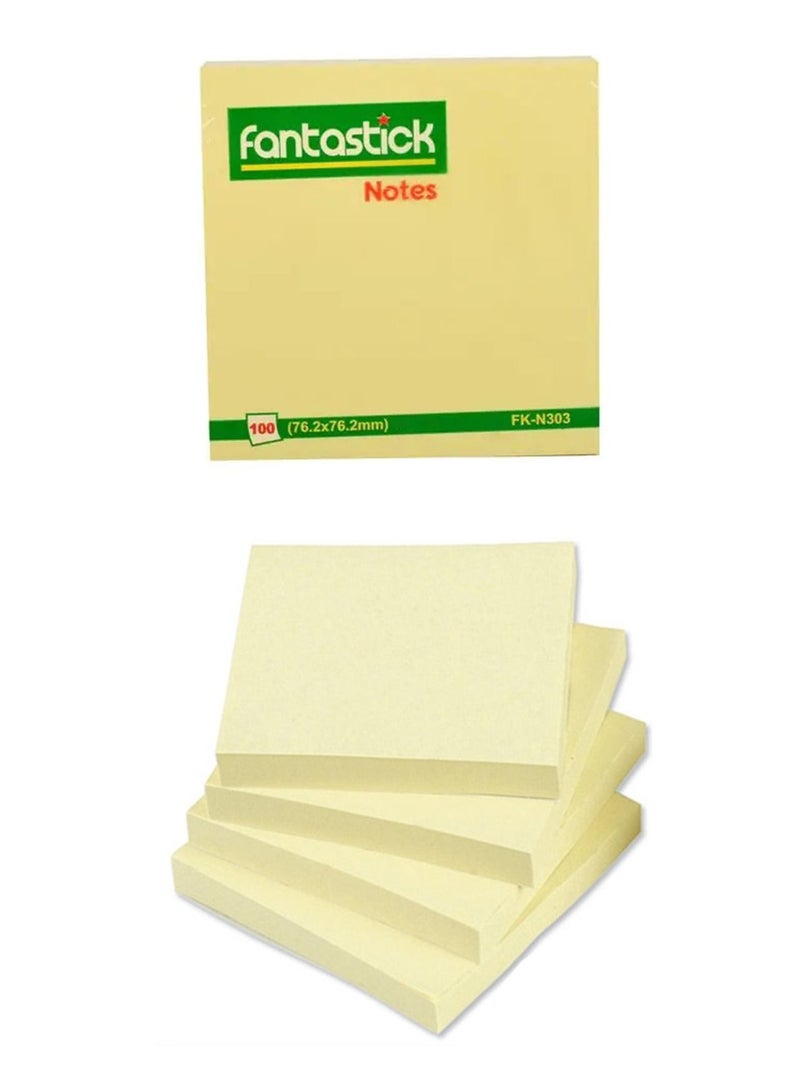Fantastick 1200-Piece Sticky Notes 3x3 Inch Size Yellow - Image 2