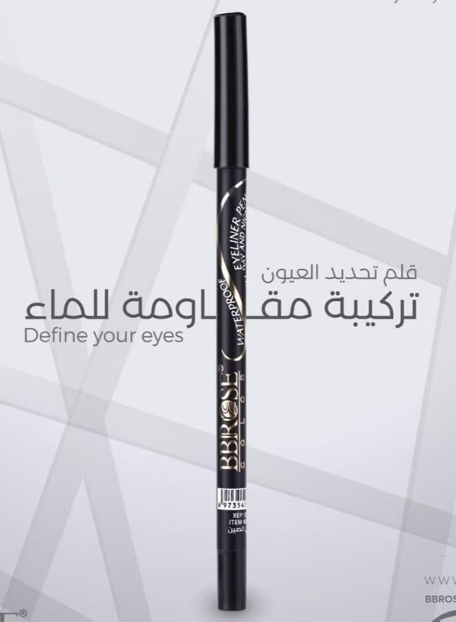 بي بي روز قلم تحديد عيون مقاوم للماء يدوم 24 ساعة لون فحمي أسود - Image 4