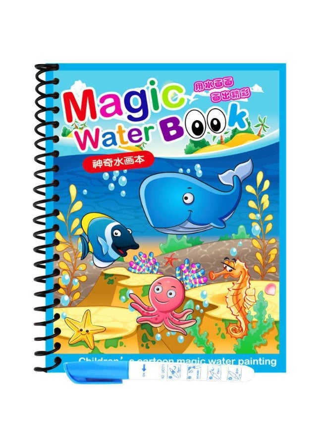 This magical coloring book and Montessori pen set is perfect for nursery, travel, and outings. It encourages creativity and focus in children and is suitable for boys and girls aged 3 and up. - Image 5