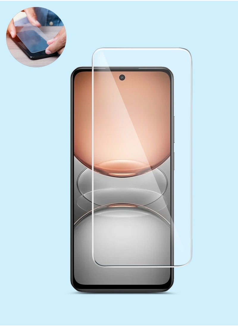 Raxoom Realme C75 4G 2024 GMAX Premium Series Curved Edges 9H 2.5D Tempered Glass Screen Protector â€“ Clear, Ultra-Thin, Scratch Resistant, HD Clarity, Anti-Fingerprint, Full Coverage, Easy Installation for Realme C75 4G - Image 1