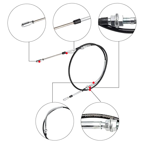 Drive-up Golf Cart Transmission Shift Forward Reverse Cable for 1998-2003 Club Car DS Models OEM 101951501 103379501 - Image 3